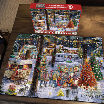 Rompecabezas de campamento de Navidad Puzzle 1000 piezas